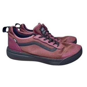 Vans Men's Burgundy Maroon Dark Red Black Sneakers Running Shoes Comfort